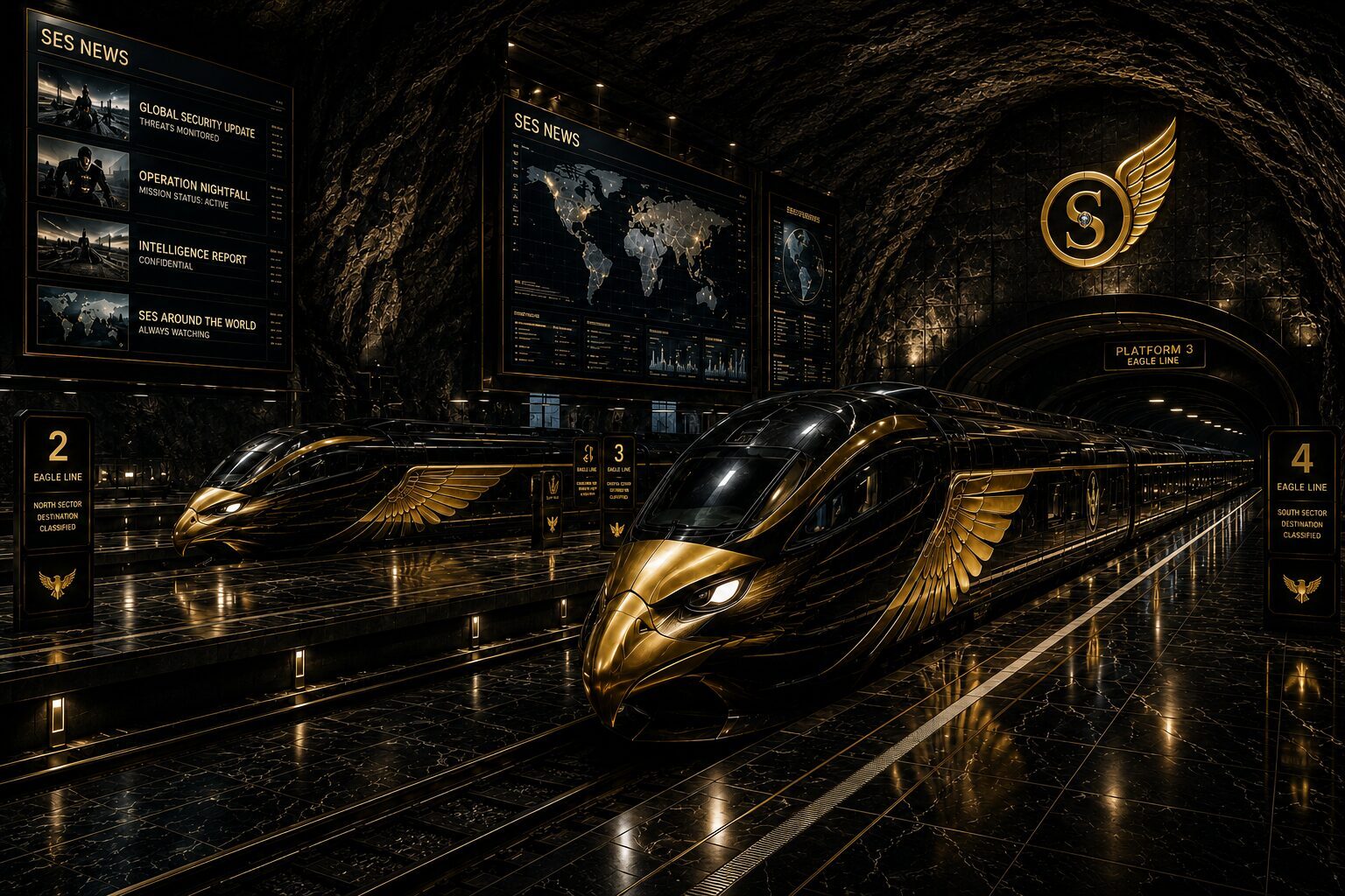 The Secret Eagle Train Station, hidden hub of the S.E.S underground network